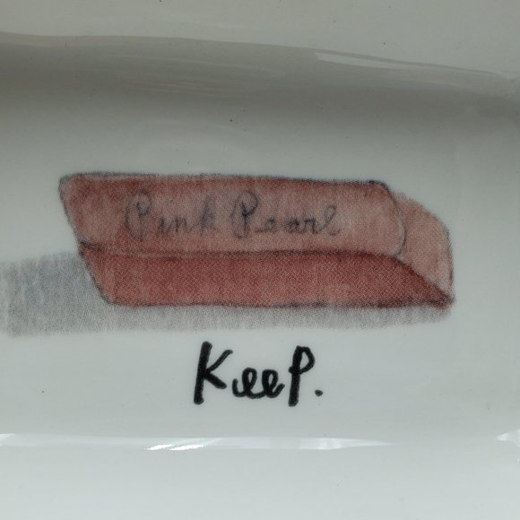 Rae Dunn Stash Keep Desk Organizer Divided Trinket Dish - Picture 7 of 8